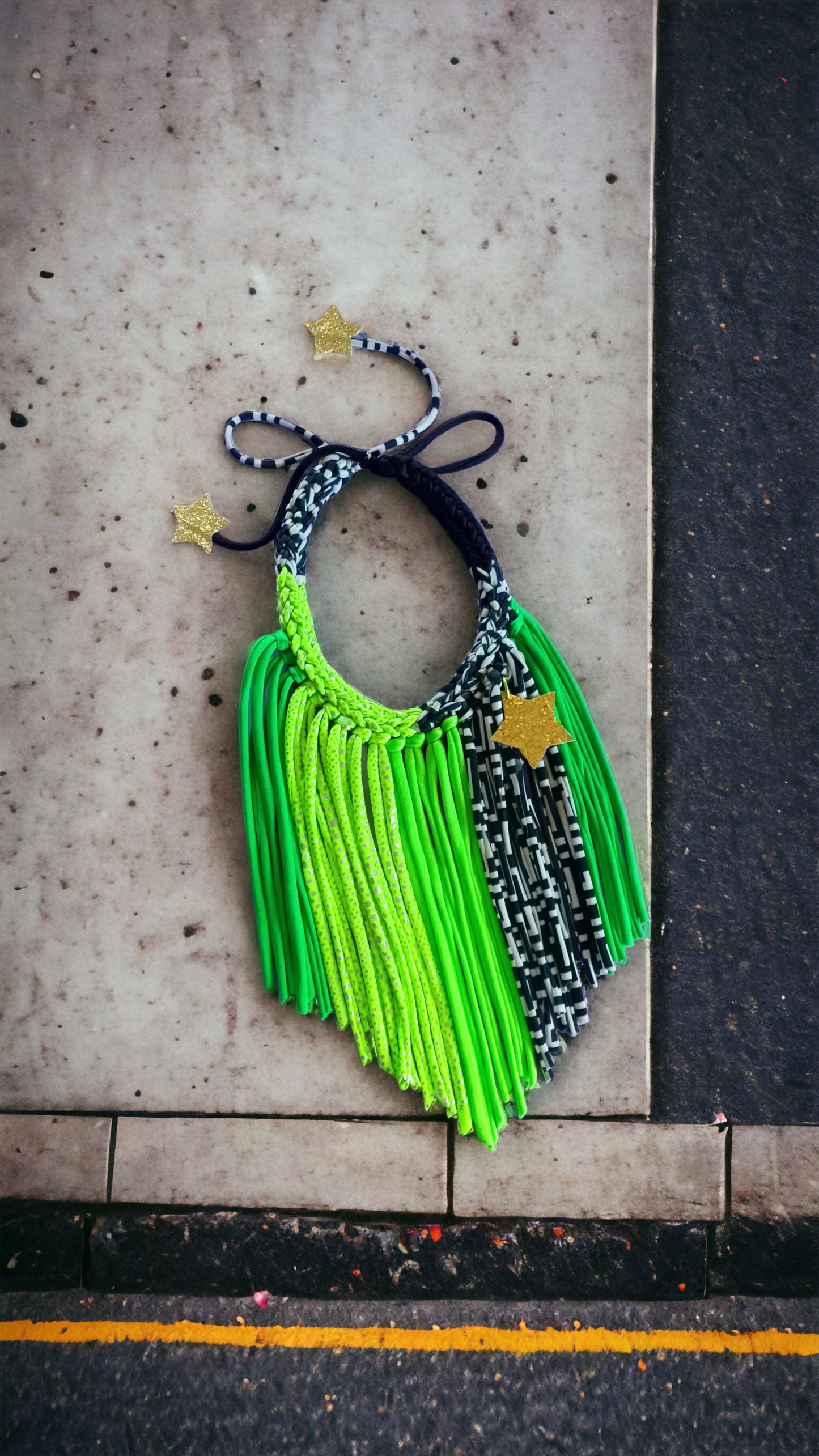 Verdes and Black Necklace