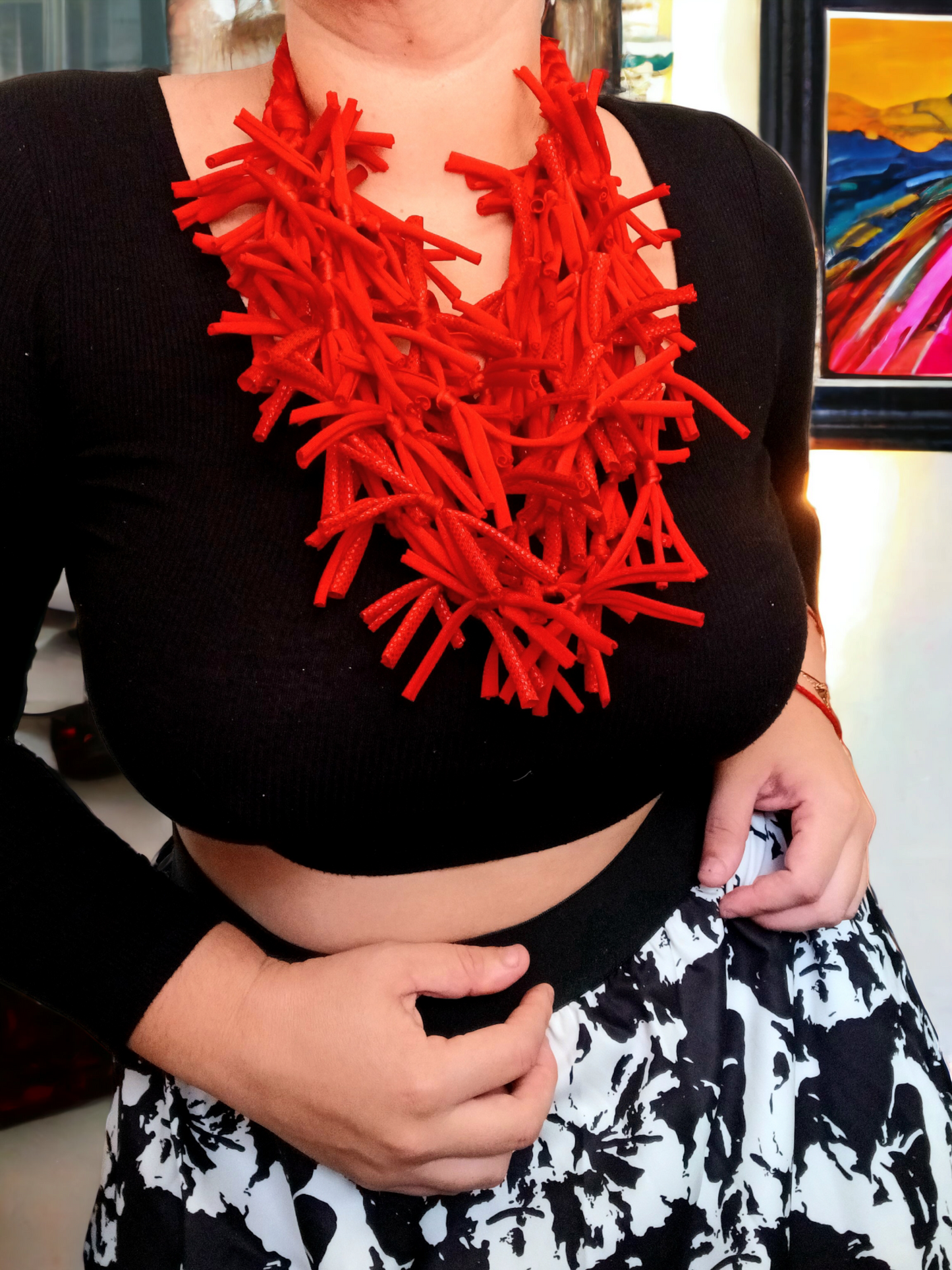 3 ways Cherry Necklace