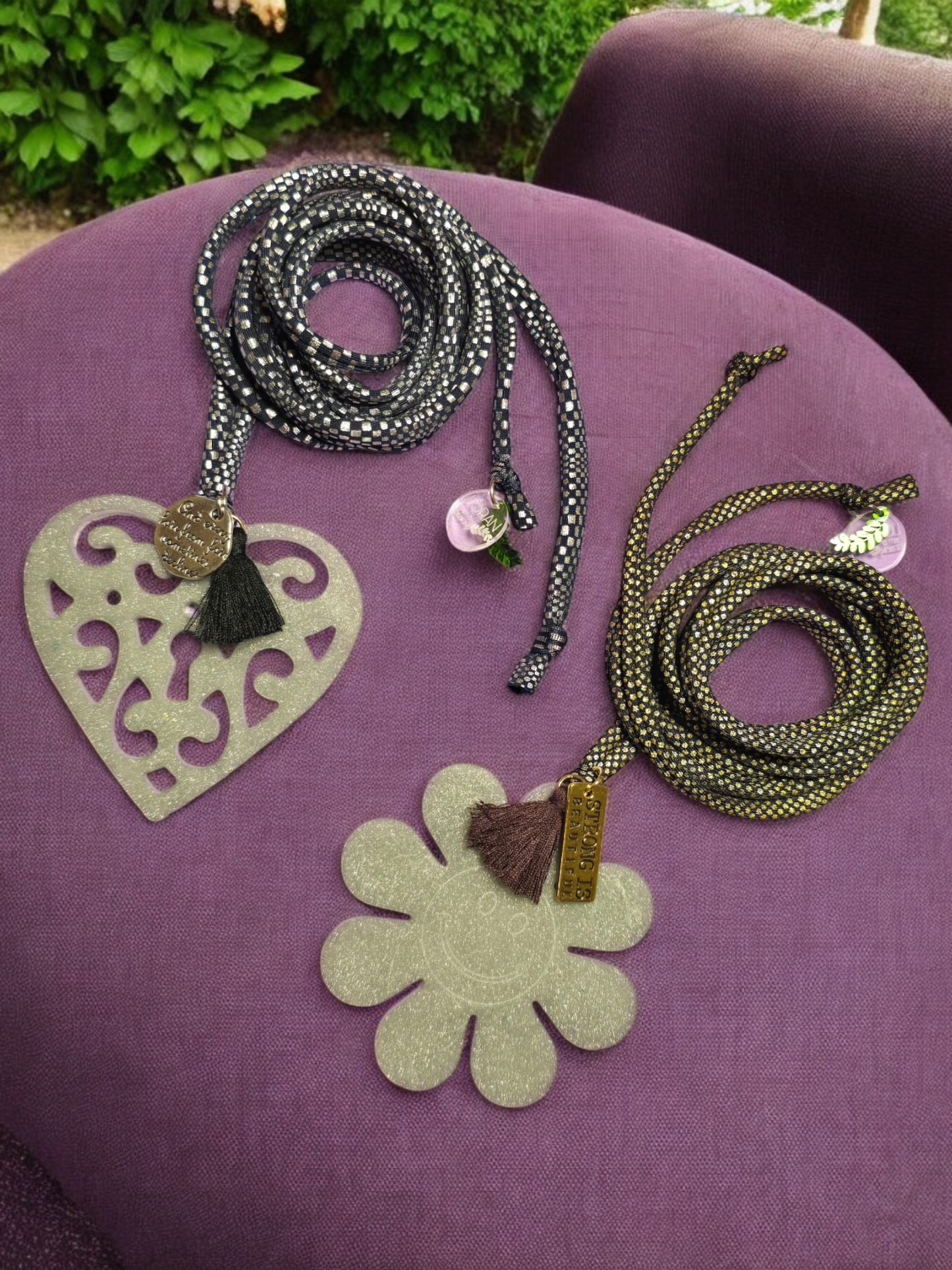 Boho silver flowers chokers
