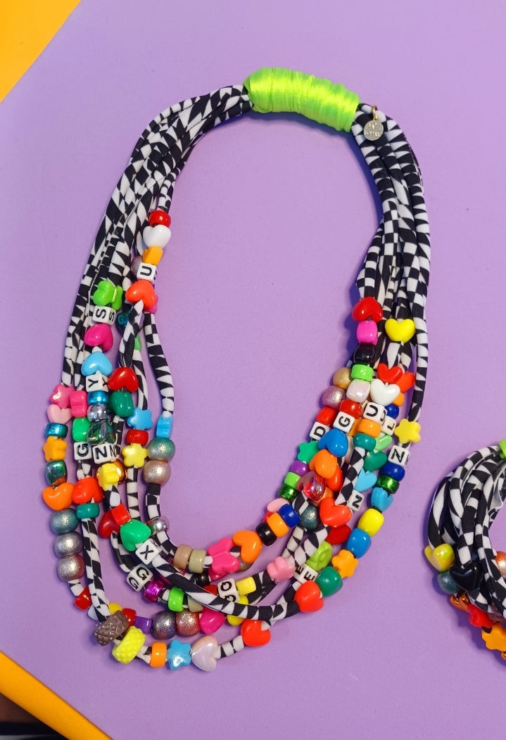 Black and white Candy Necklace