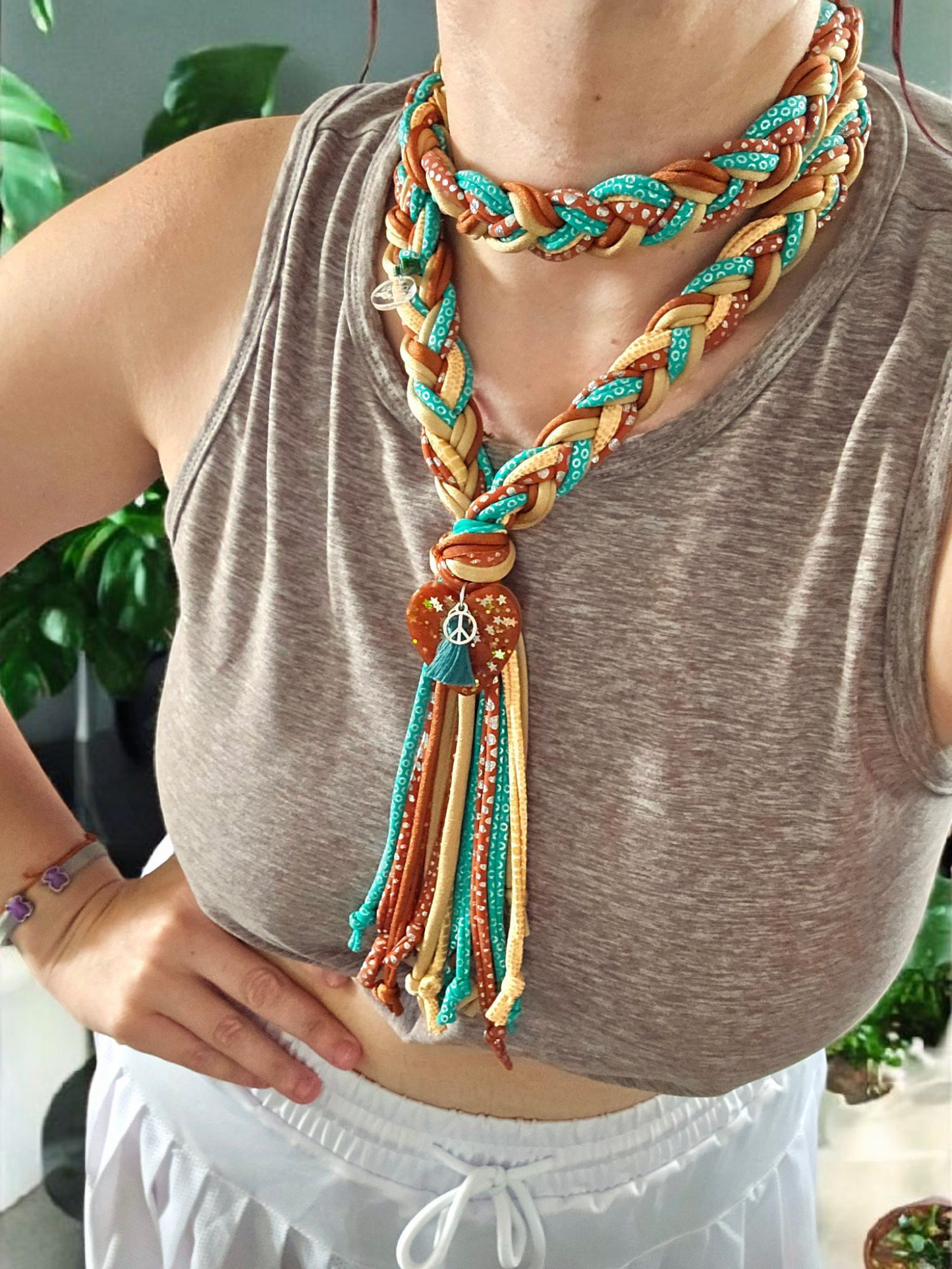 Boho bride 2 ways necklace