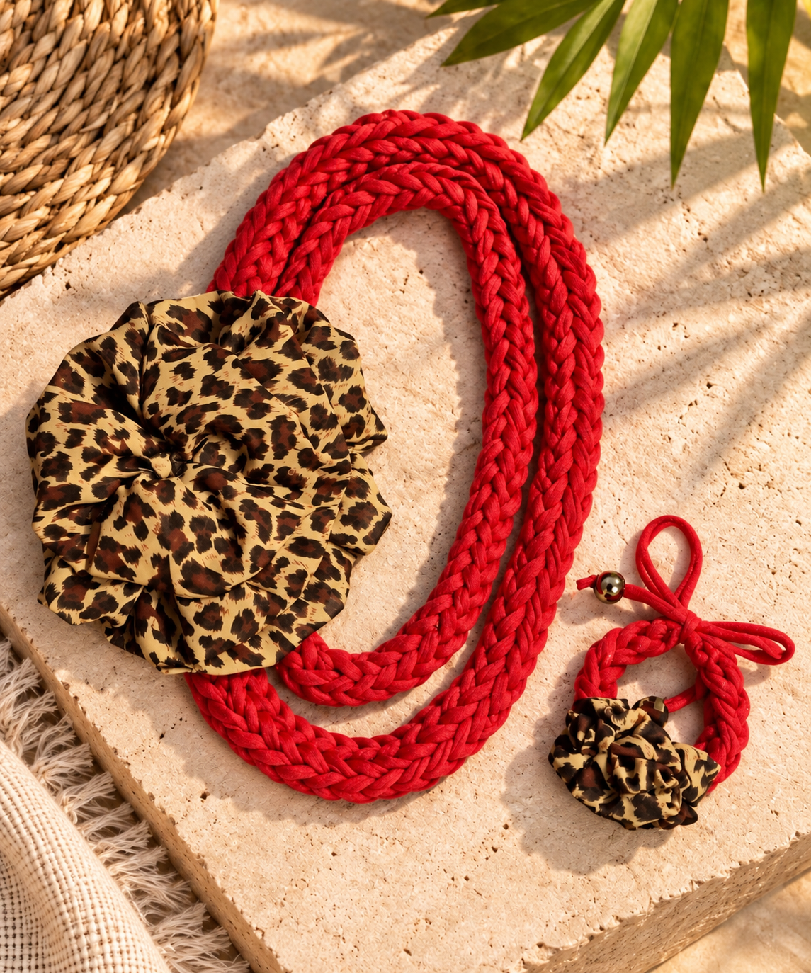 Animal Print and Red Bracelet