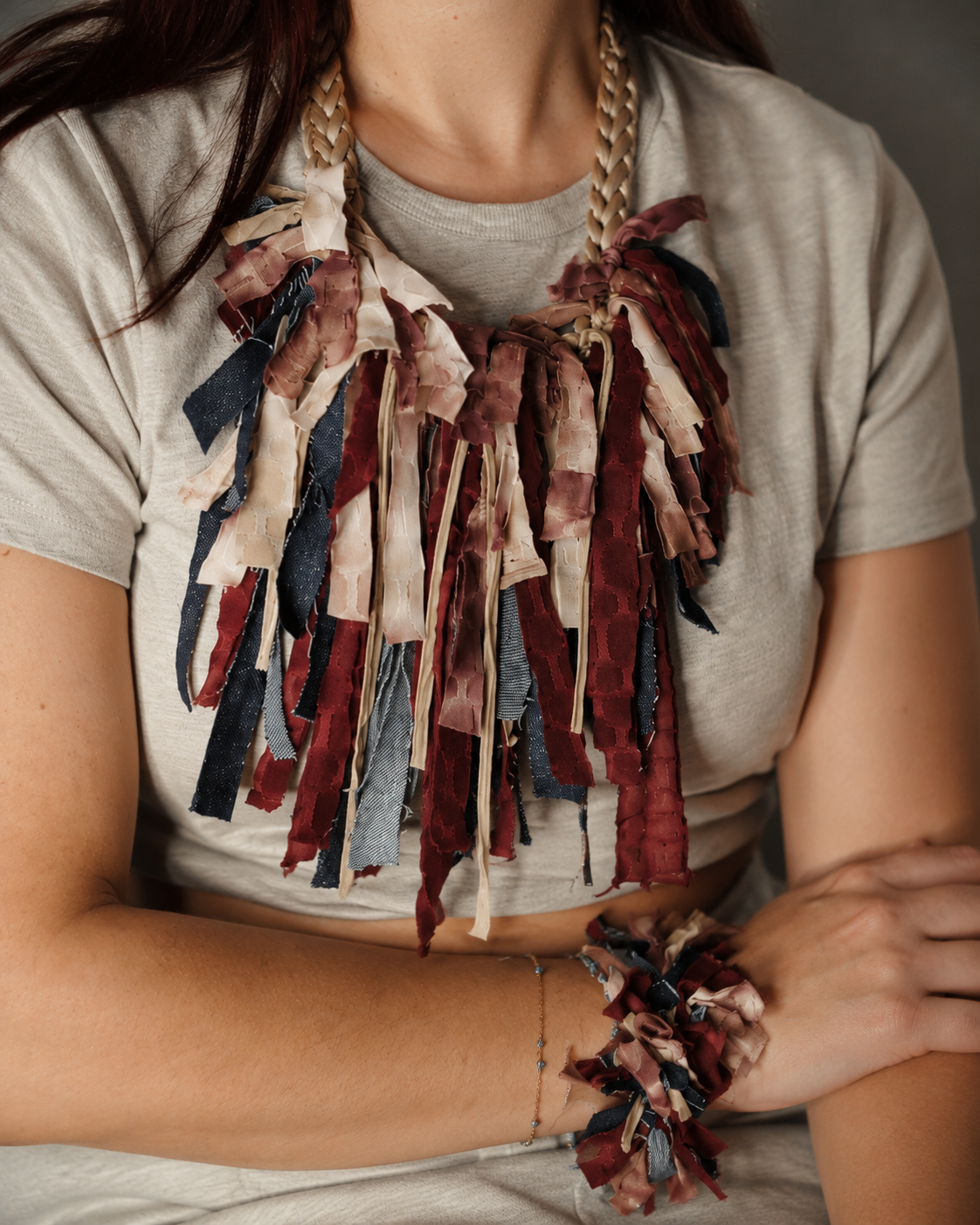 Rock and Roll Fringes (Bulky) Necklace