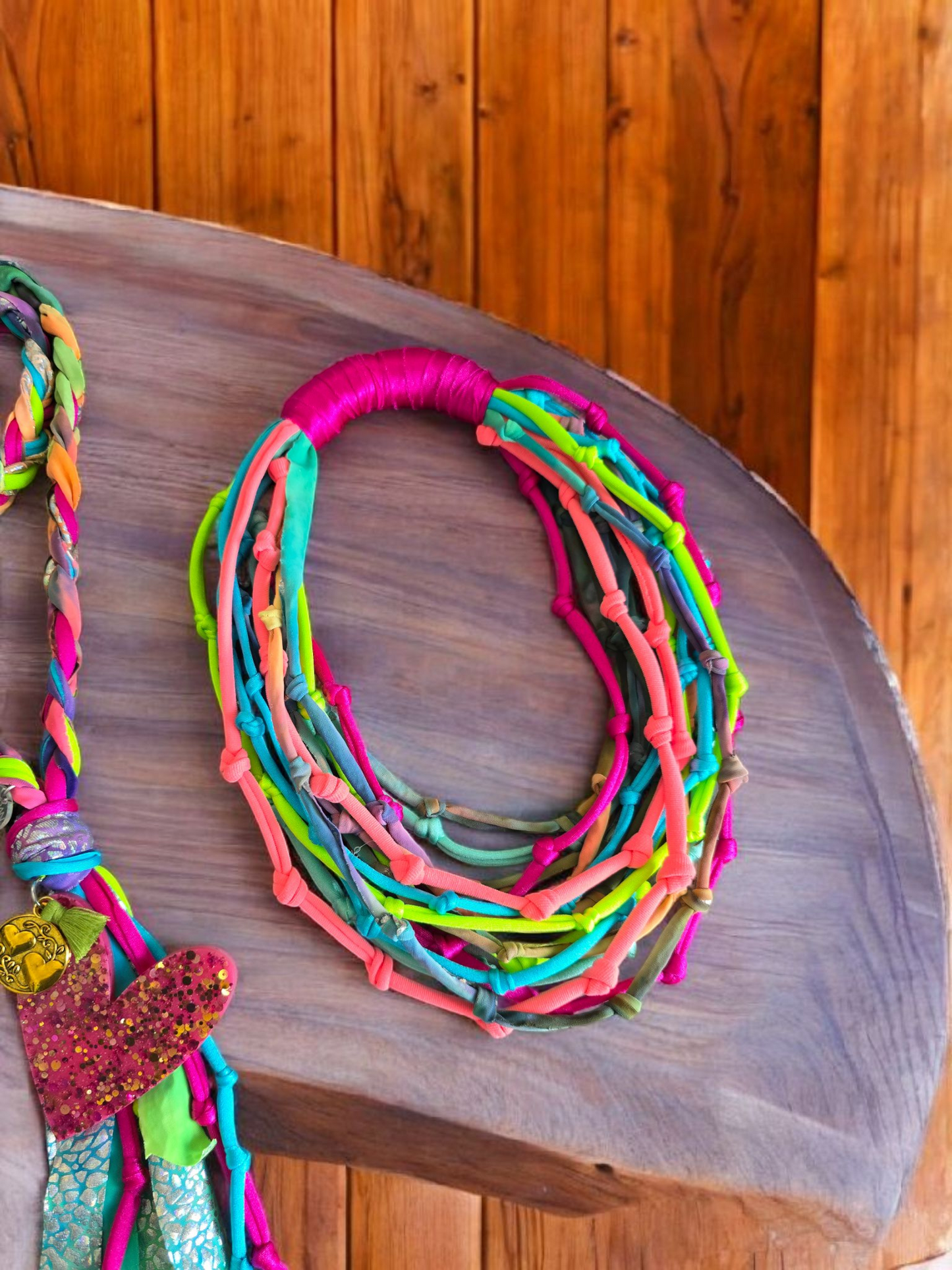 Rainbow knots short Necklace
