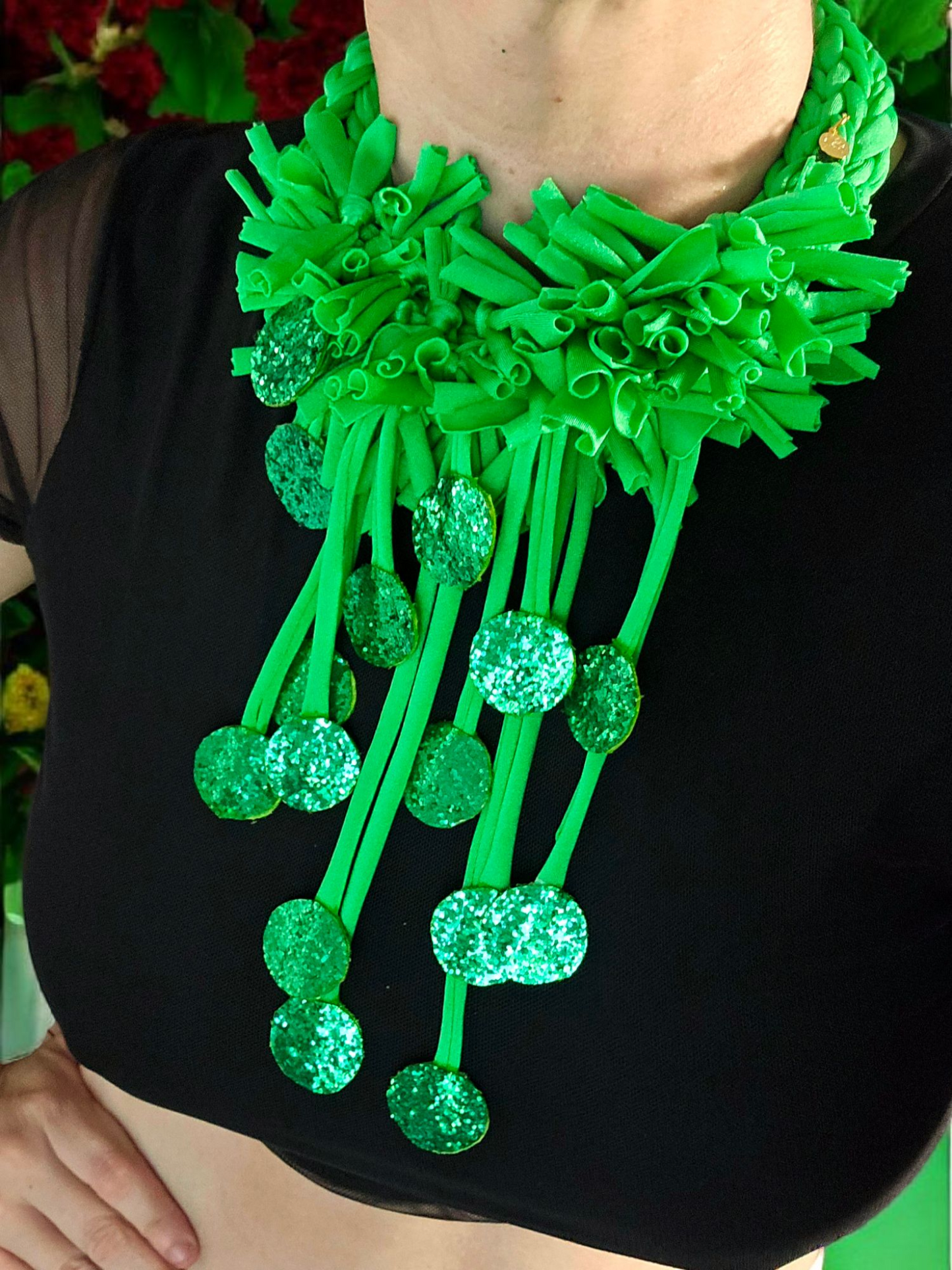 Evita Green Necklace