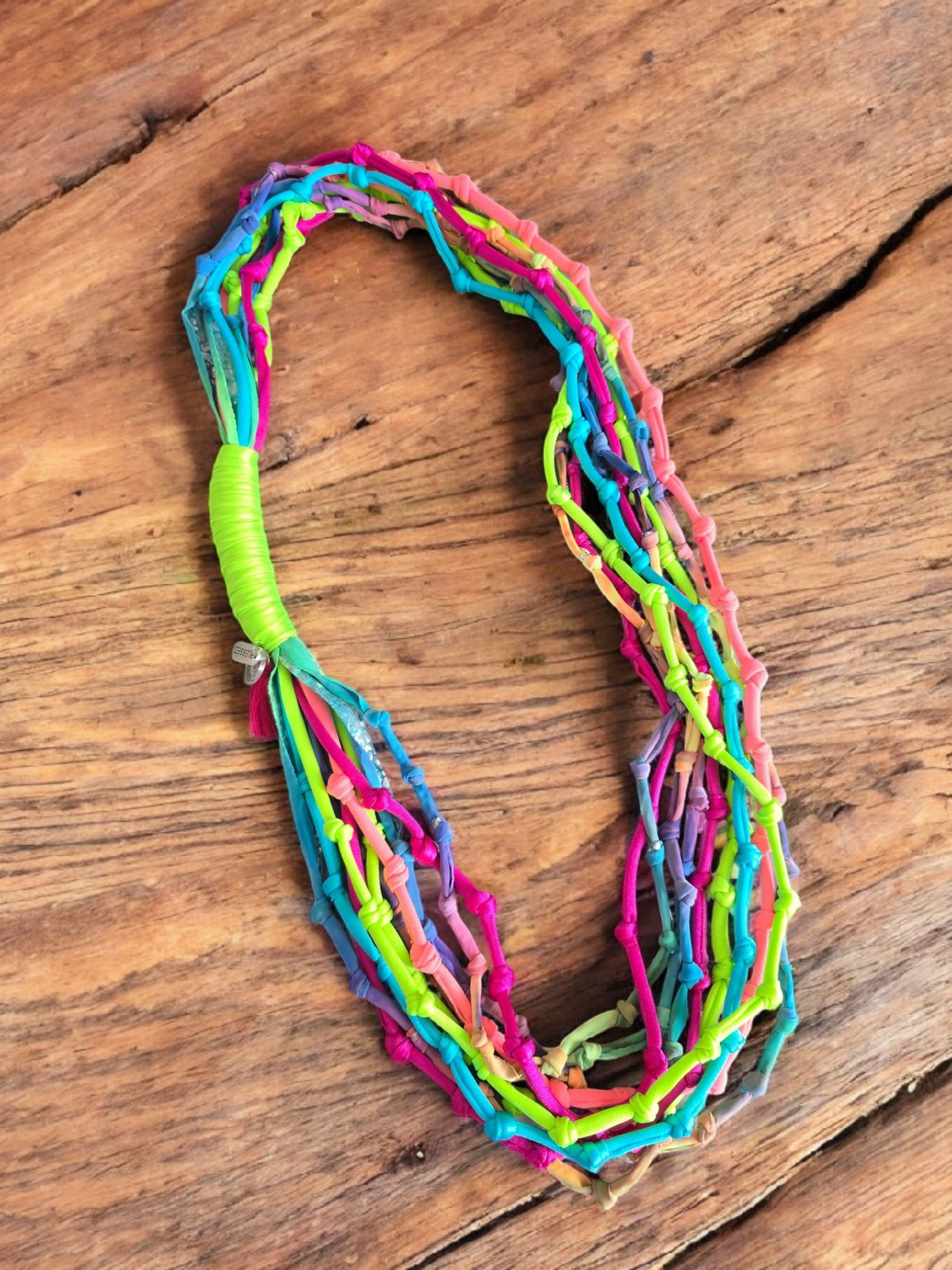 Rainbow knots 3 ways Necklace