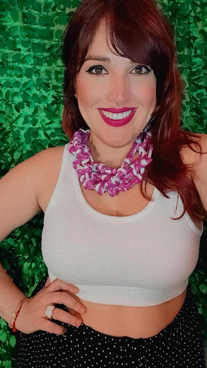 Purple Pink Necklace