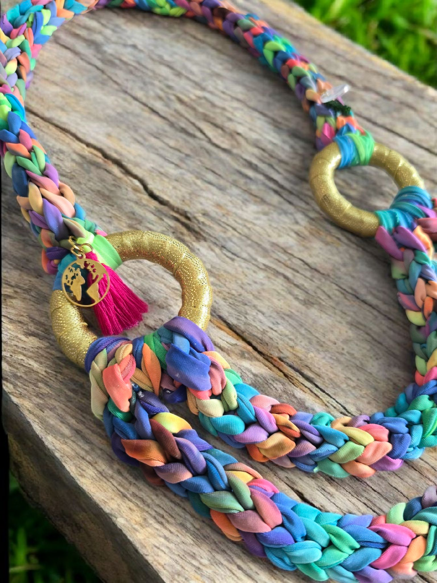 Rainbow love necklace