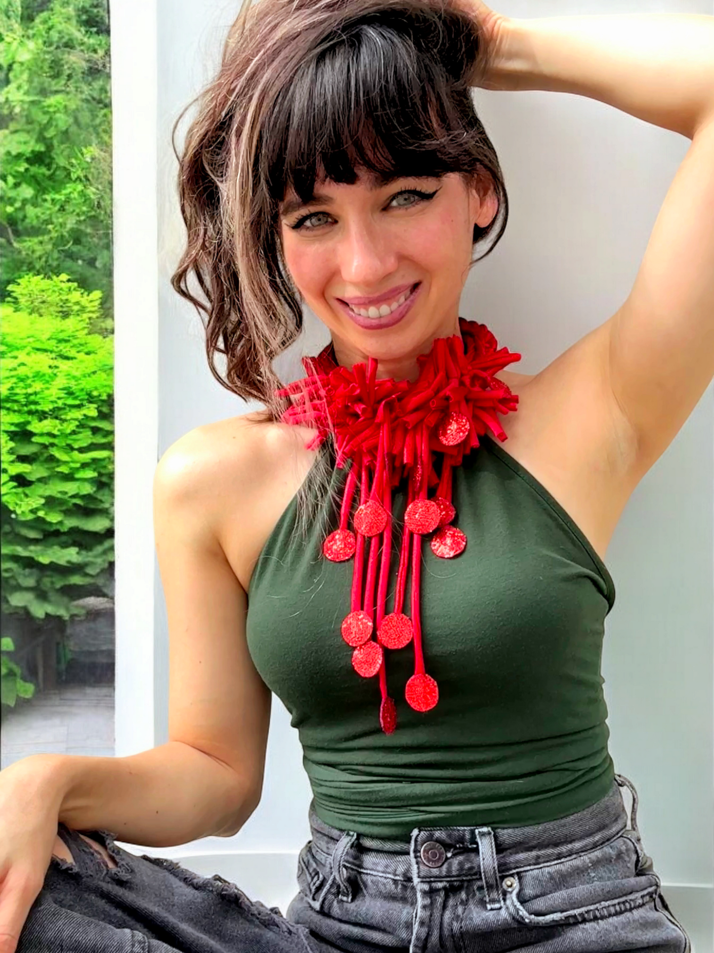 Evita Red Necklace