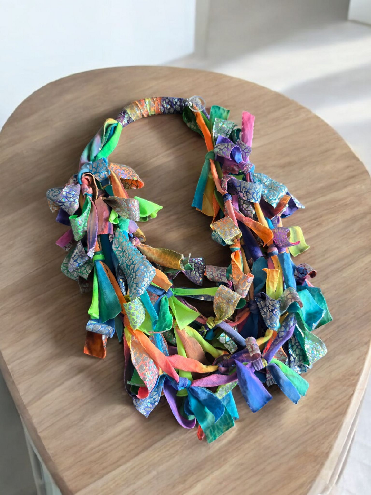 Rainbow happy necklace