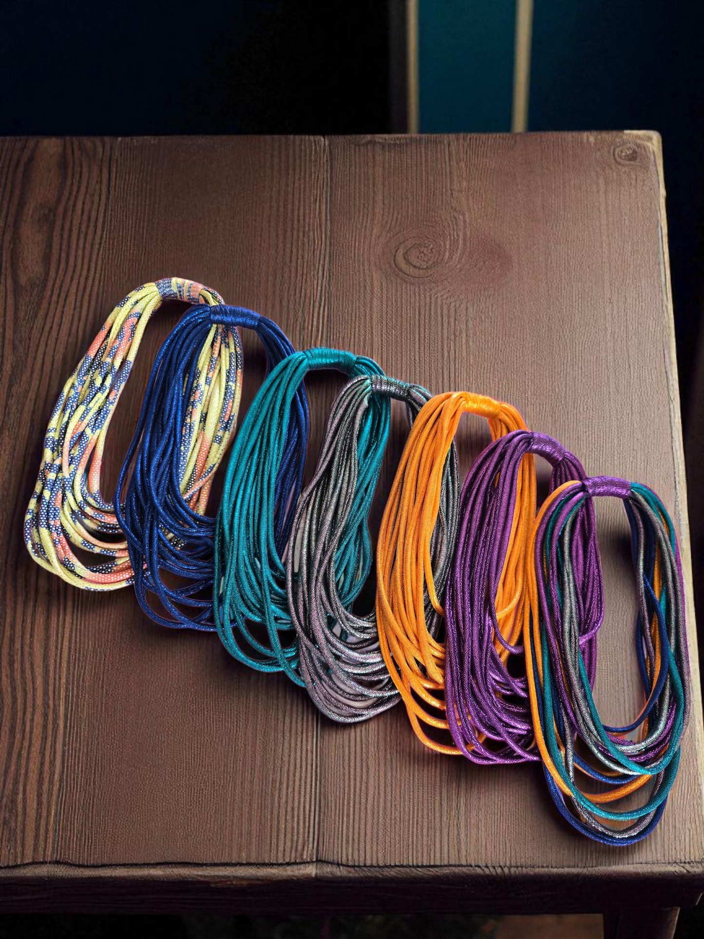 New Metallic Short Necklaces