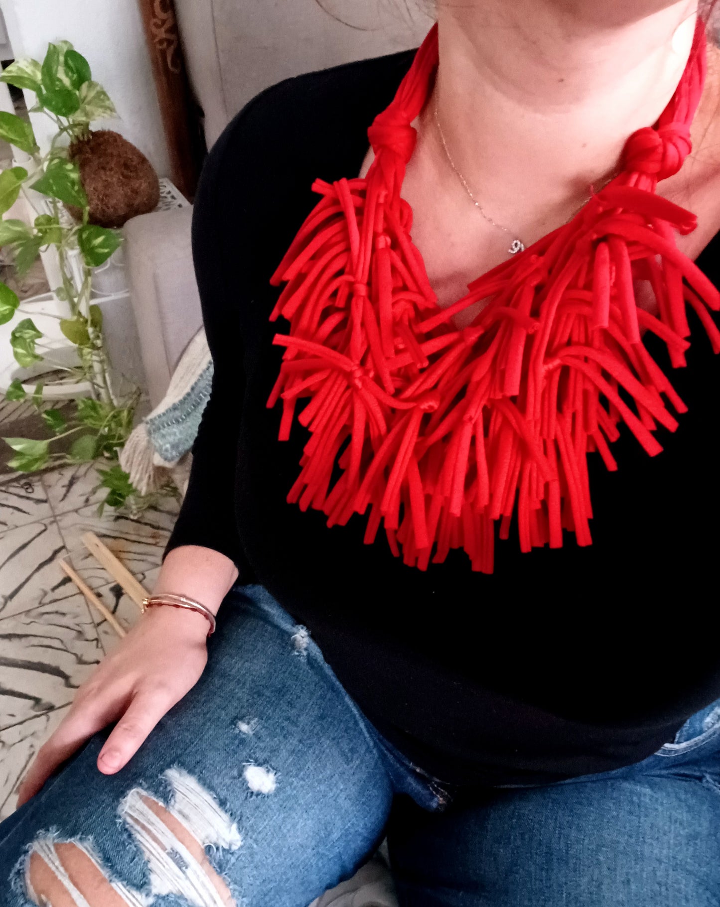 Cherry Red Necklace