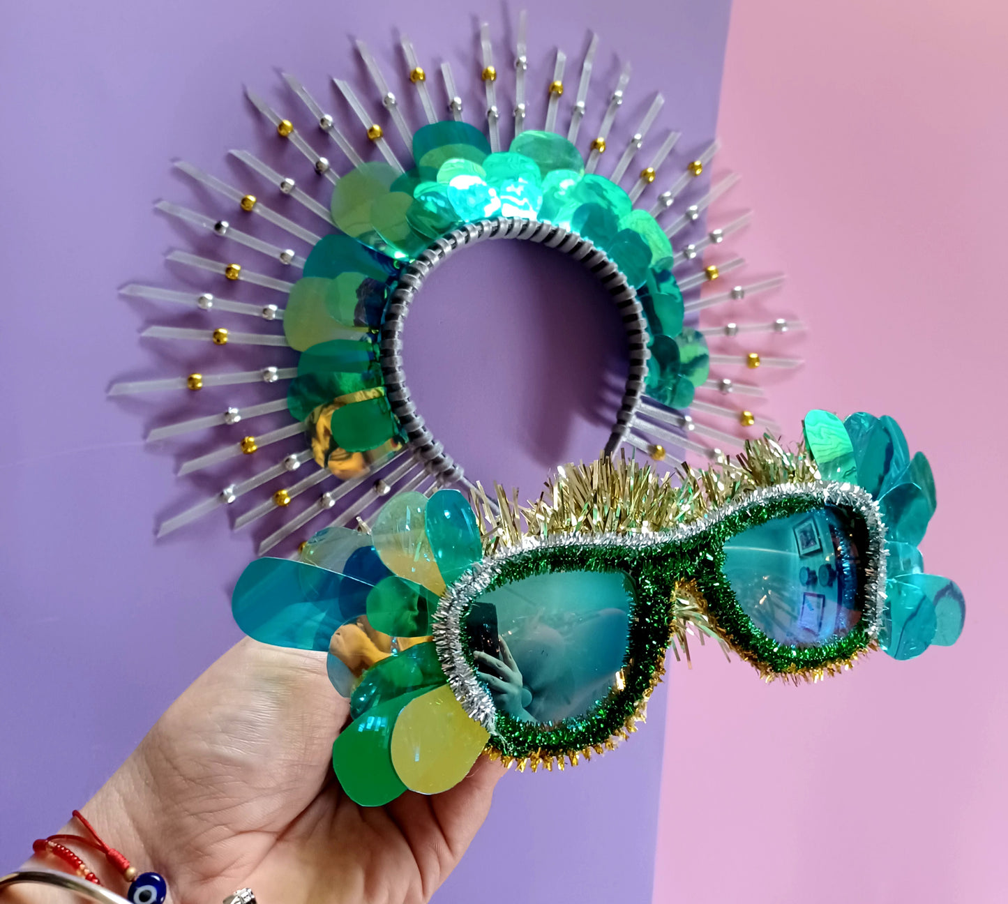 Aqua Party Glasses