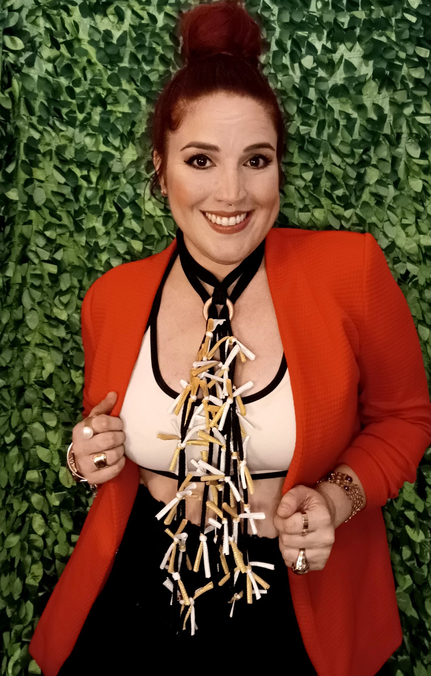 Gold and Silver Knot Necklace