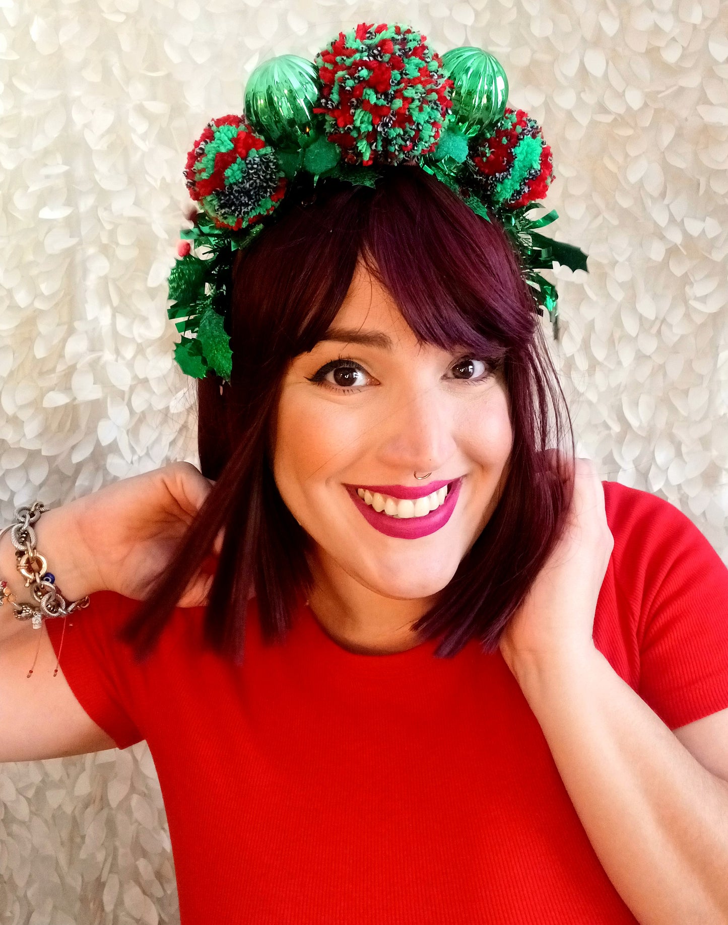Pompom Christmas Crown
