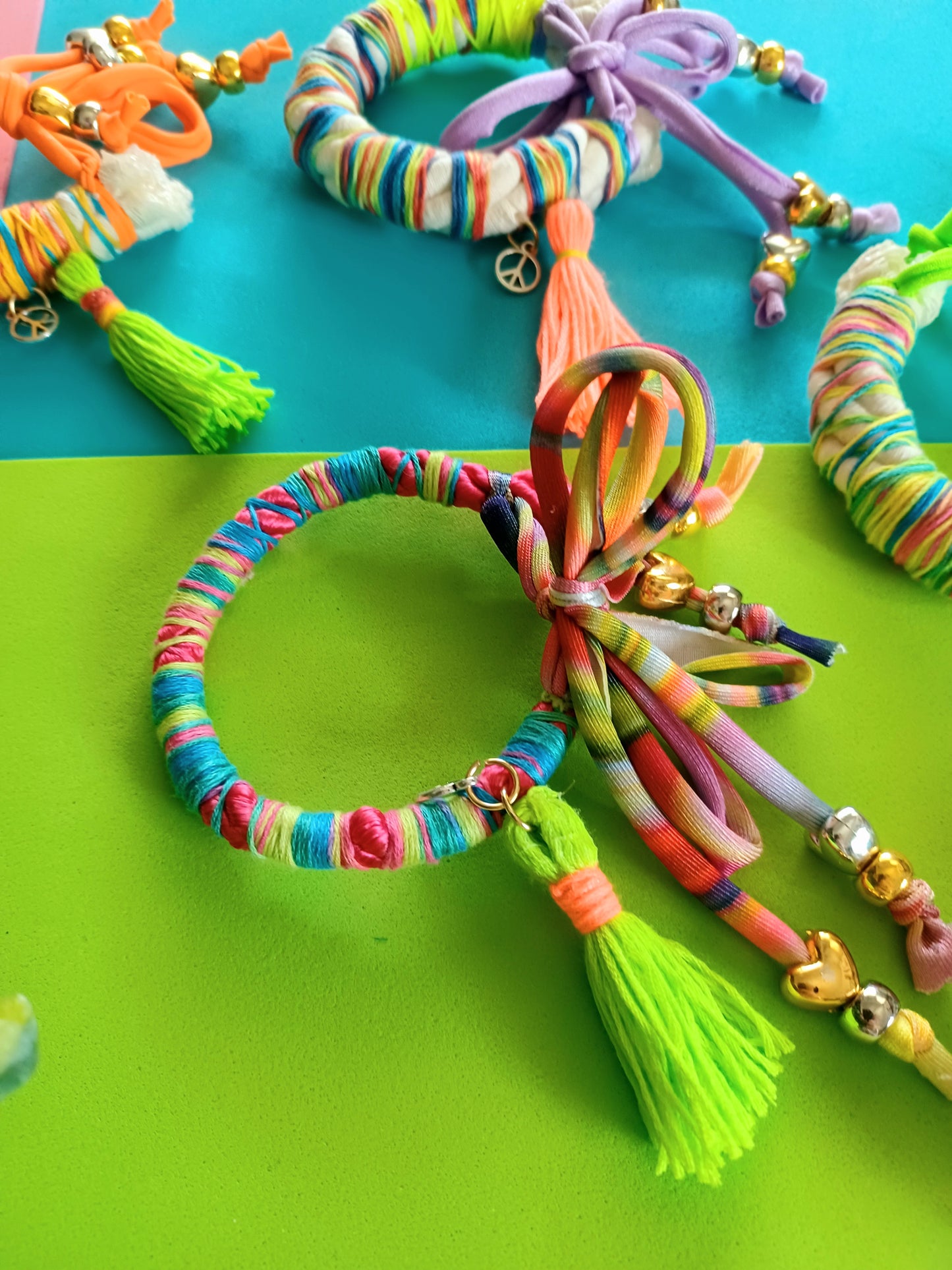 Neon Green Multi Bracelet