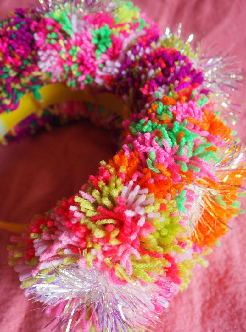 Happiness Pompom Crown