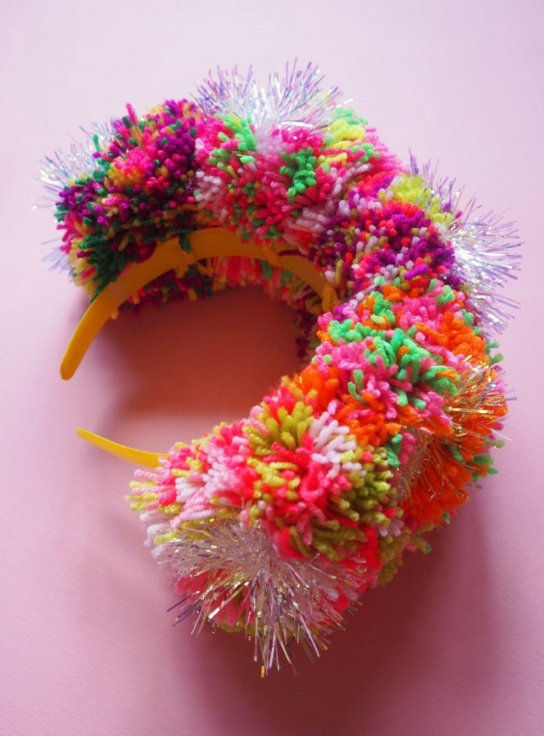 Happiness Pompom Crown