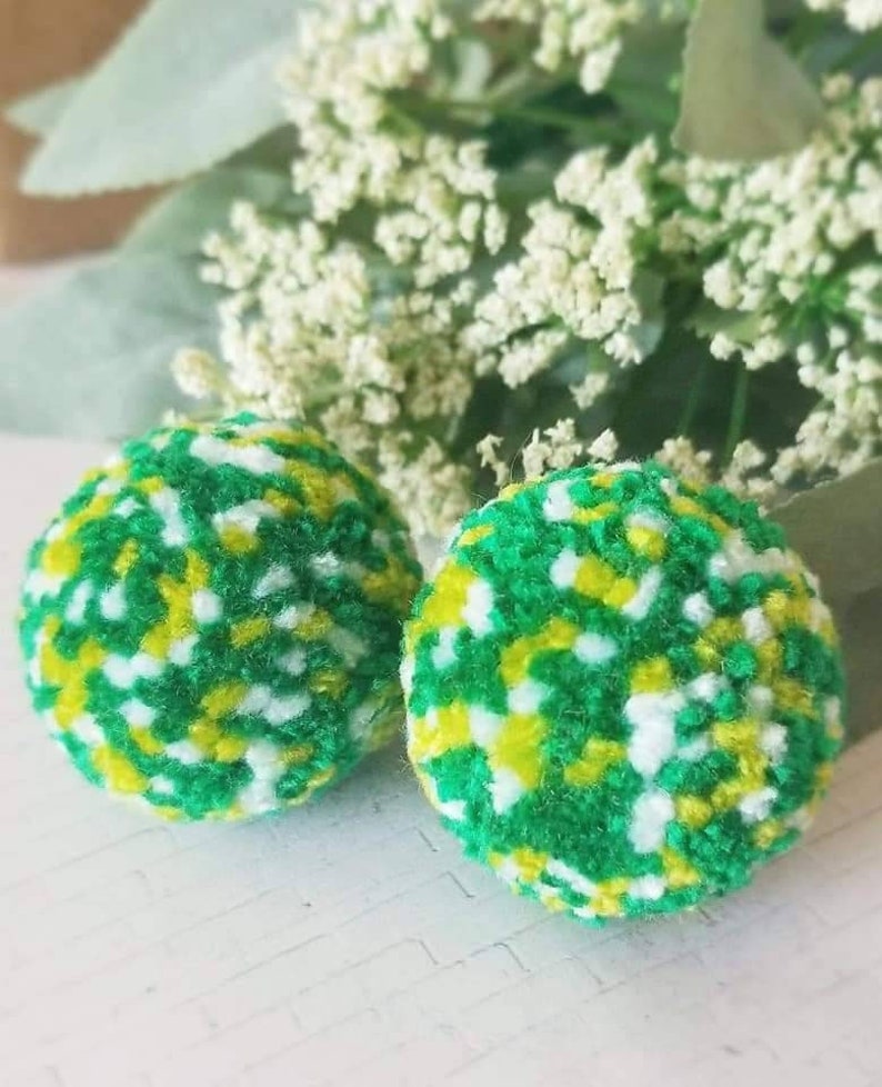 St. Patricks Pompom Earrings