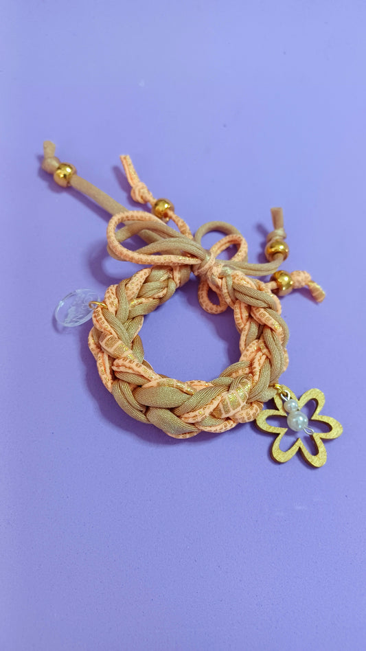 Nude and Flower Bracelet