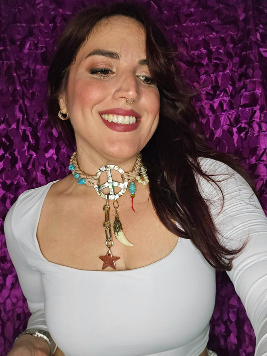 Peace Boho Perú Vibes Necklace