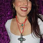Big Cross Red Necklace