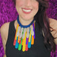 Popsicle Blue and silver Necklace