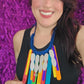 Popsicle Blue and silver Necklace