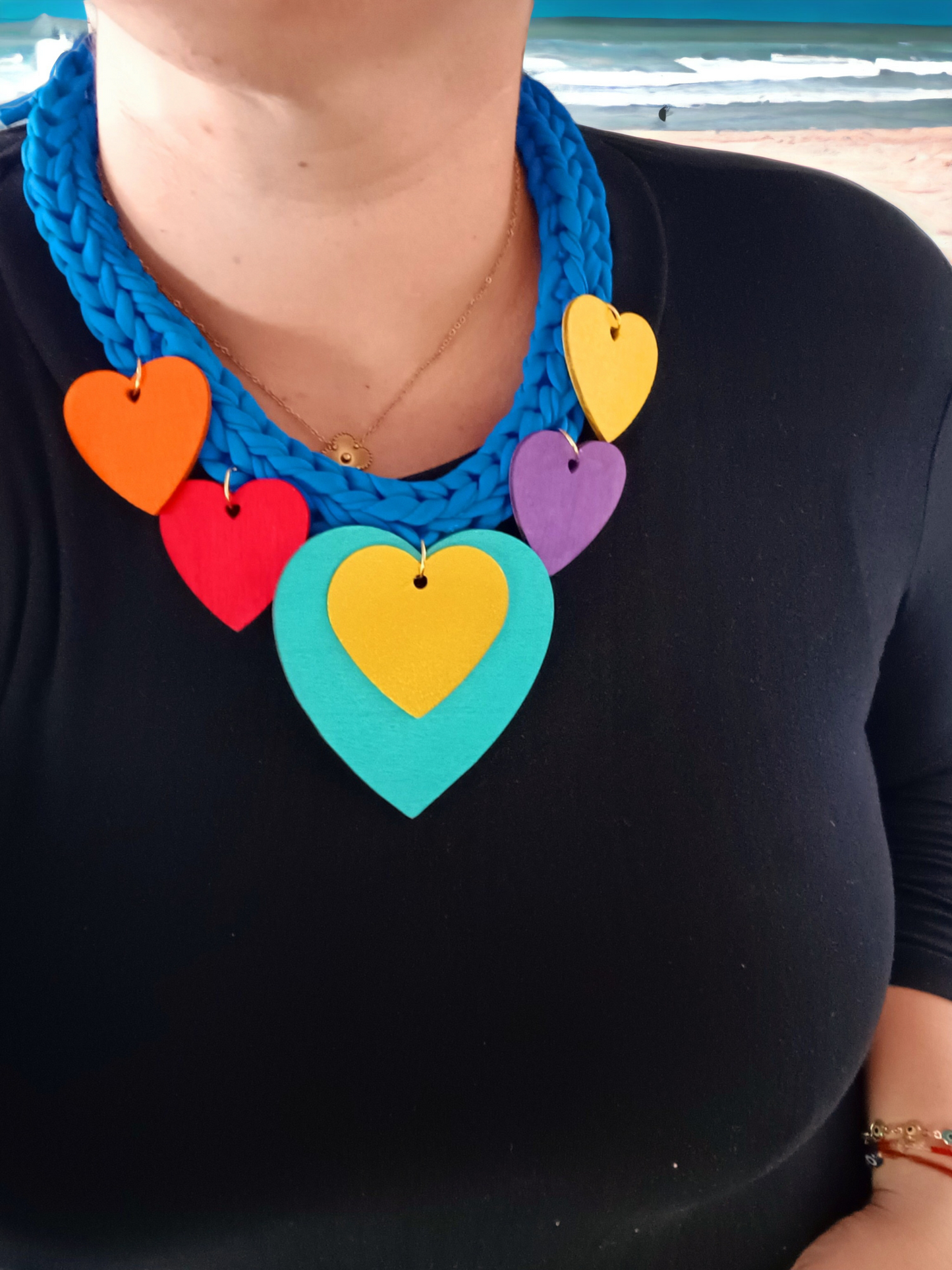 Colorful Hearts Necklace