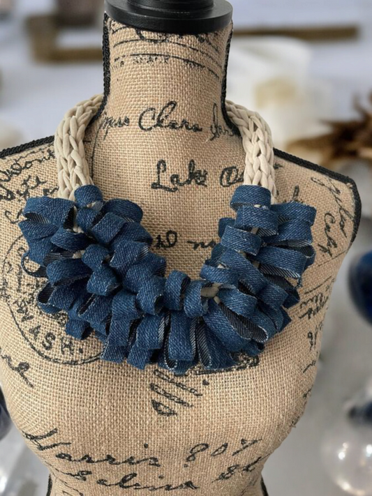 Fluffy Jean Necklace
