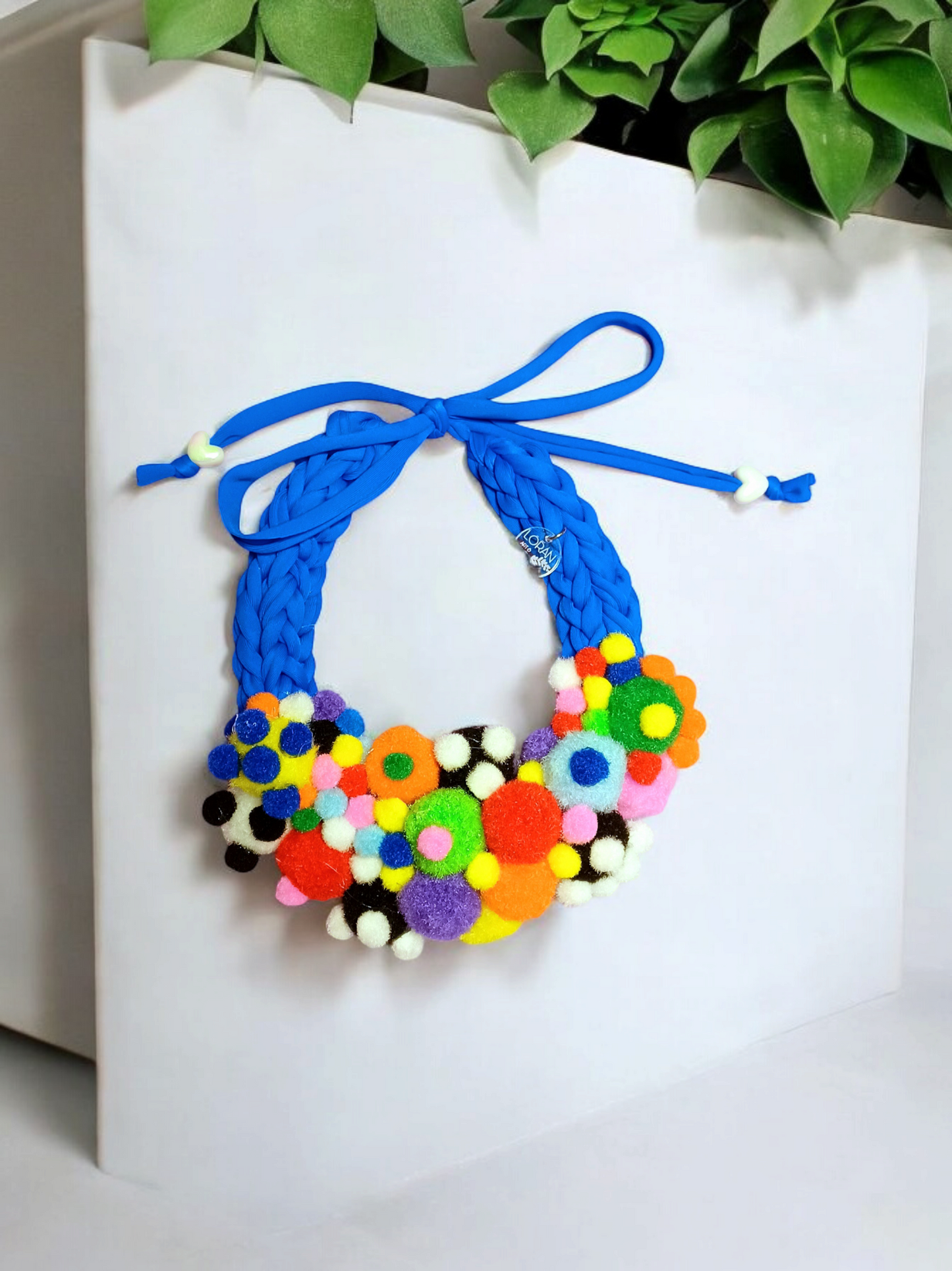 Multi Pompoms Necklace