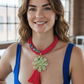 Red and Turquoises Necklace