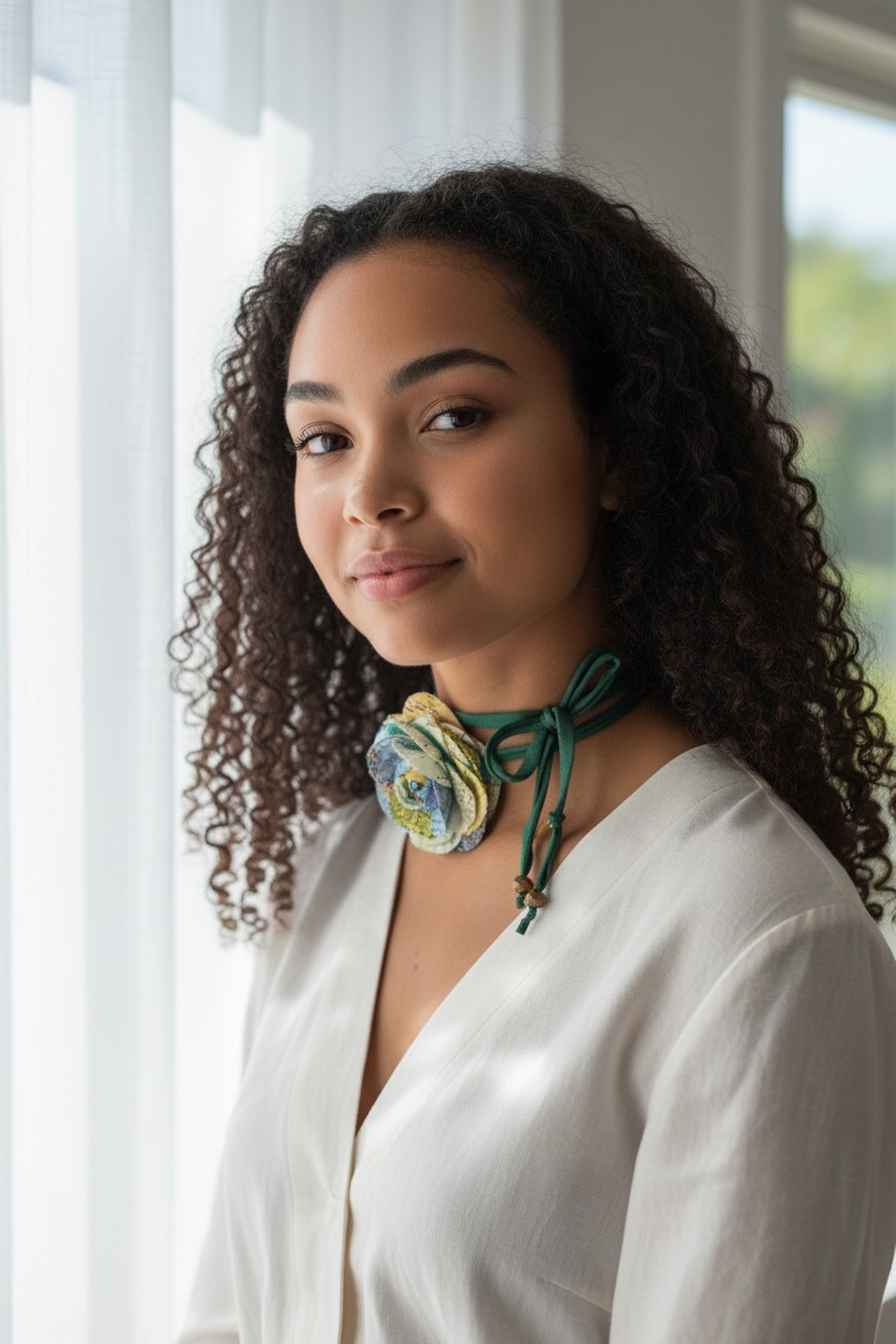 Amo Viajar Choker Necklace