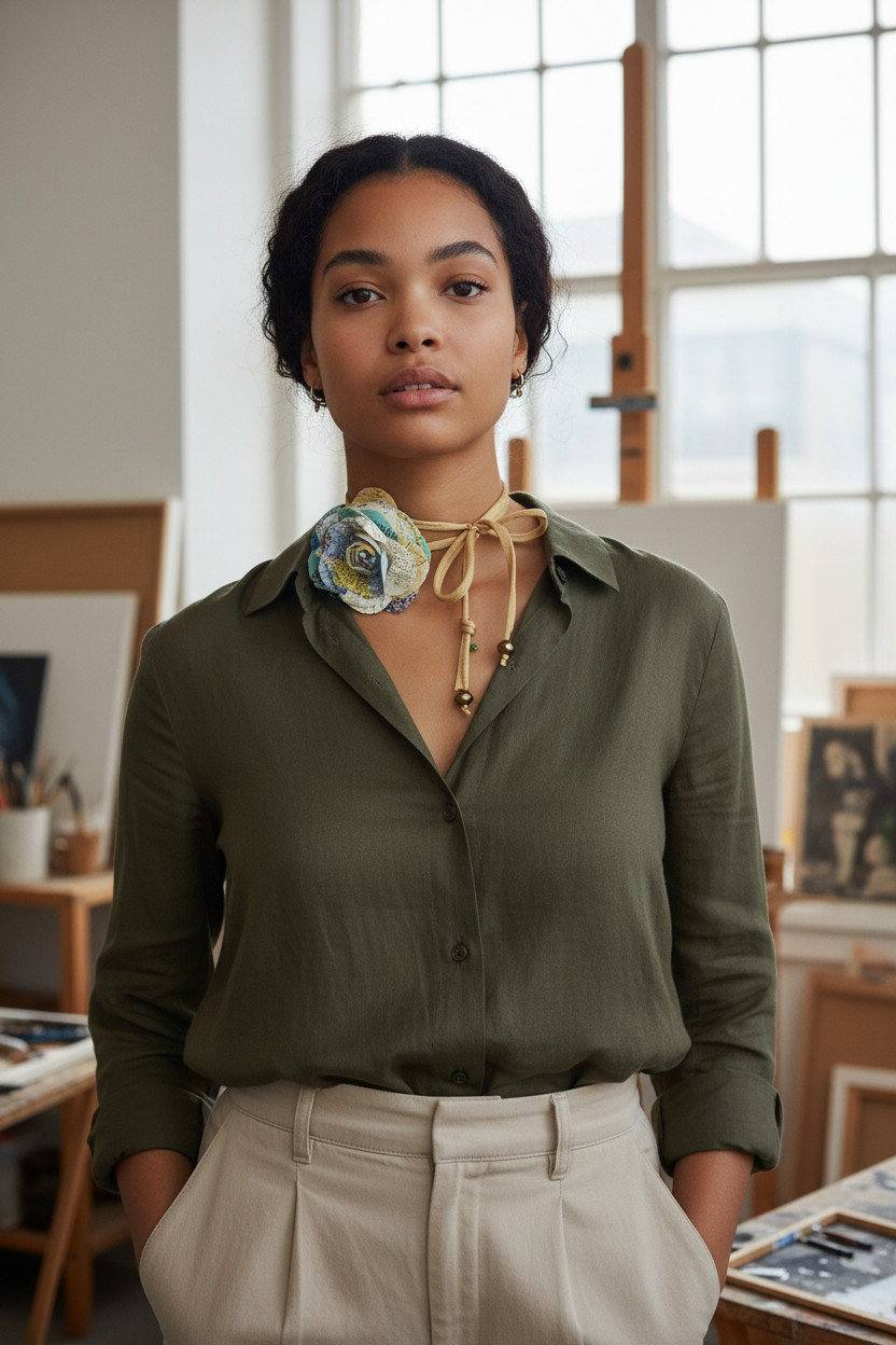 Amo Viajar Choker Necklace