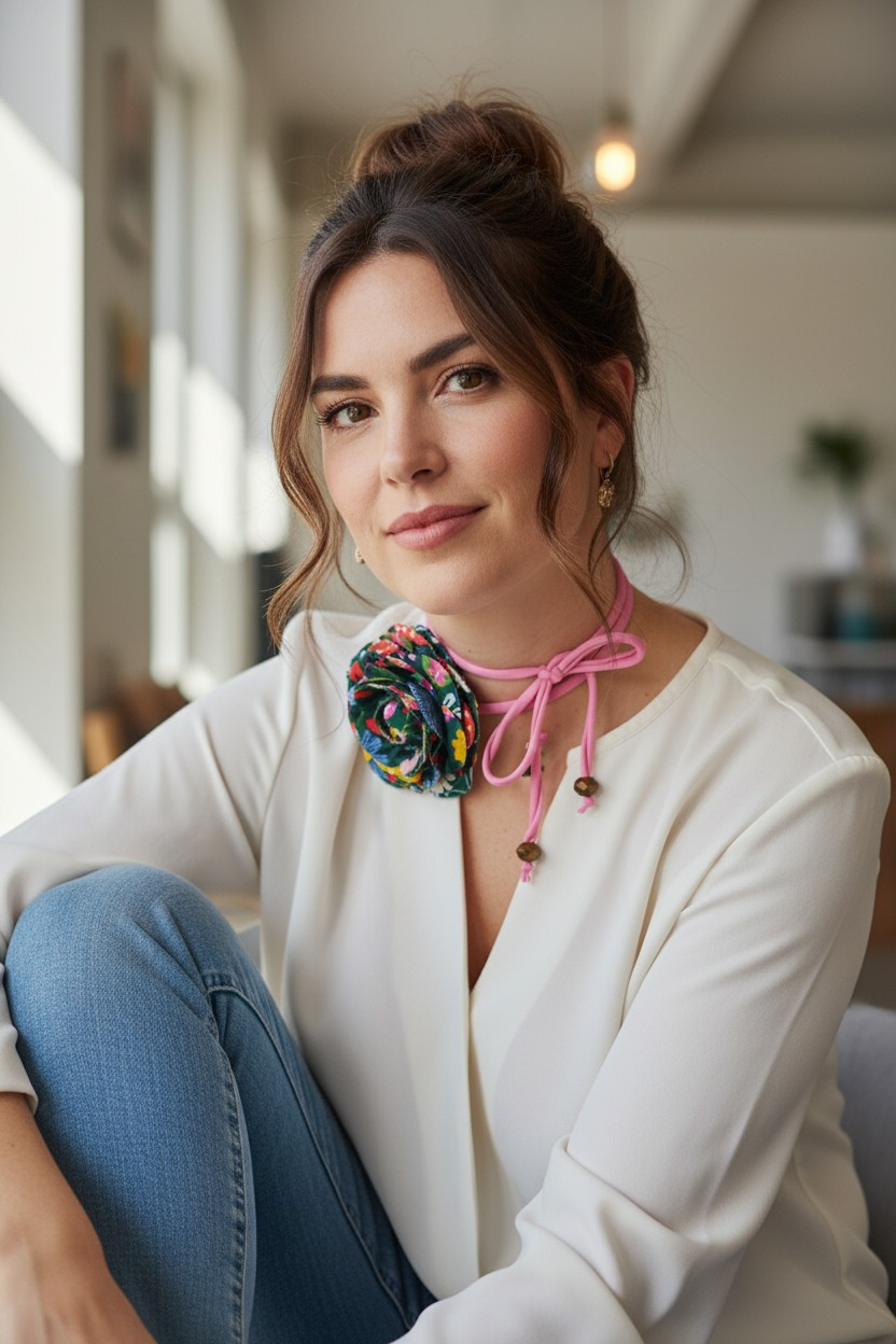 Girly Forest Choker Necklace