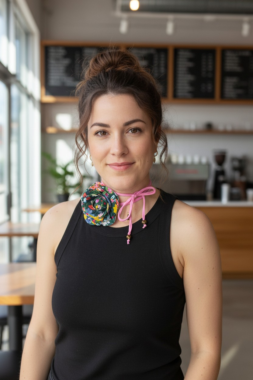 Girly Forest Choker Necklace