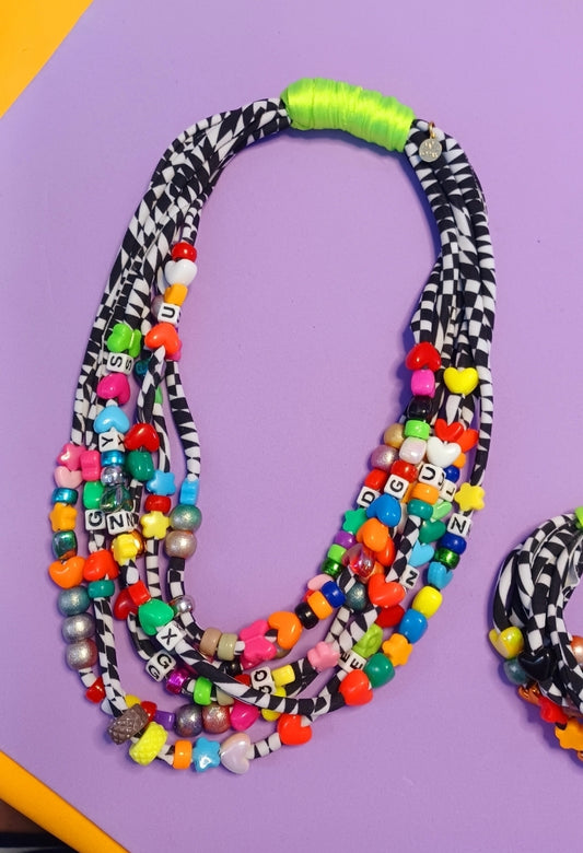 Black and white Candy Necklace