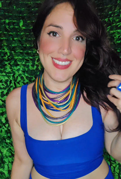 Metallic Multicolor Necklaces