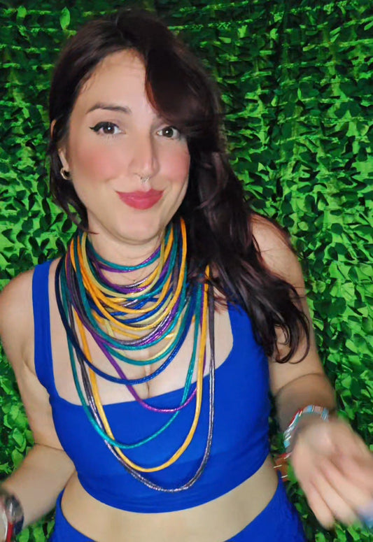 Metallic Multicolor Necklaces