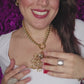 Flor Canutillos Dorados Necklace