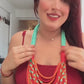 Minty Orange Necklace