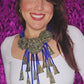 Royal Blue and Gold Necklace