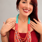 Minty Orange Necklace