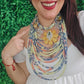 Yellow Print Necklace