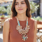 Boho Nude Turquoises Necklace