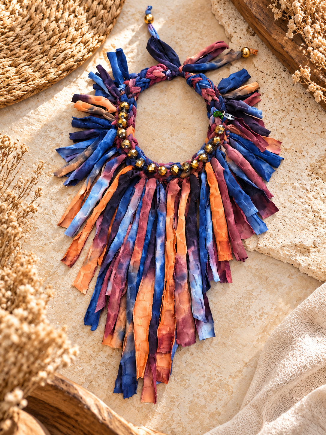 Fall Boho Fringes Necklace