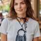 Círculo Eterno Denim Necklace