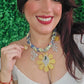 Yellow Print Necklace