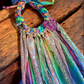 Rainbow fringes necklace