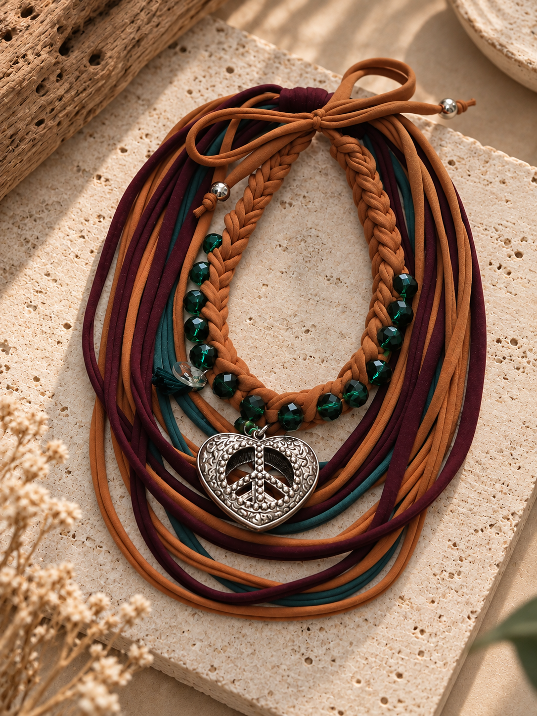 Fall Peace Choker Necklace